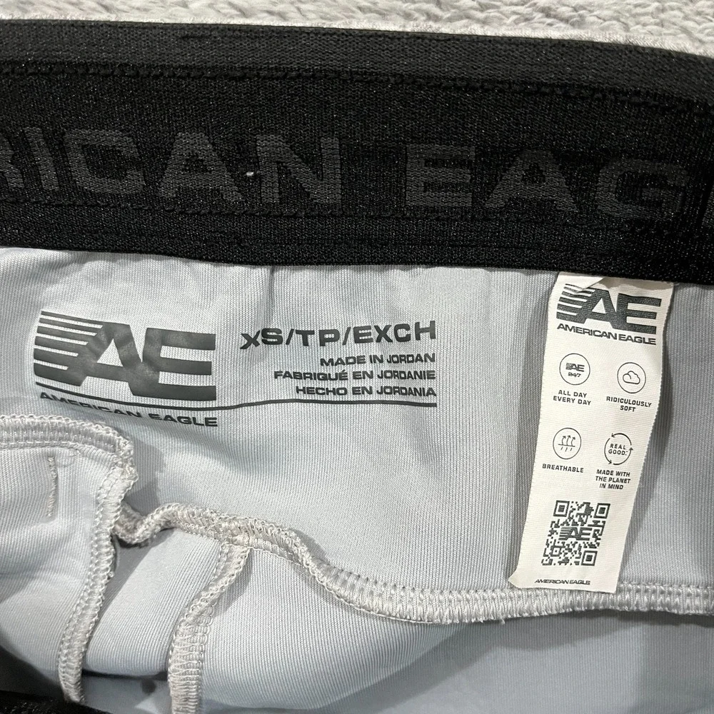 American Eagle Outfitters AE 24/7 Jogger Pants Mens XS Gray Stretch Drawstring